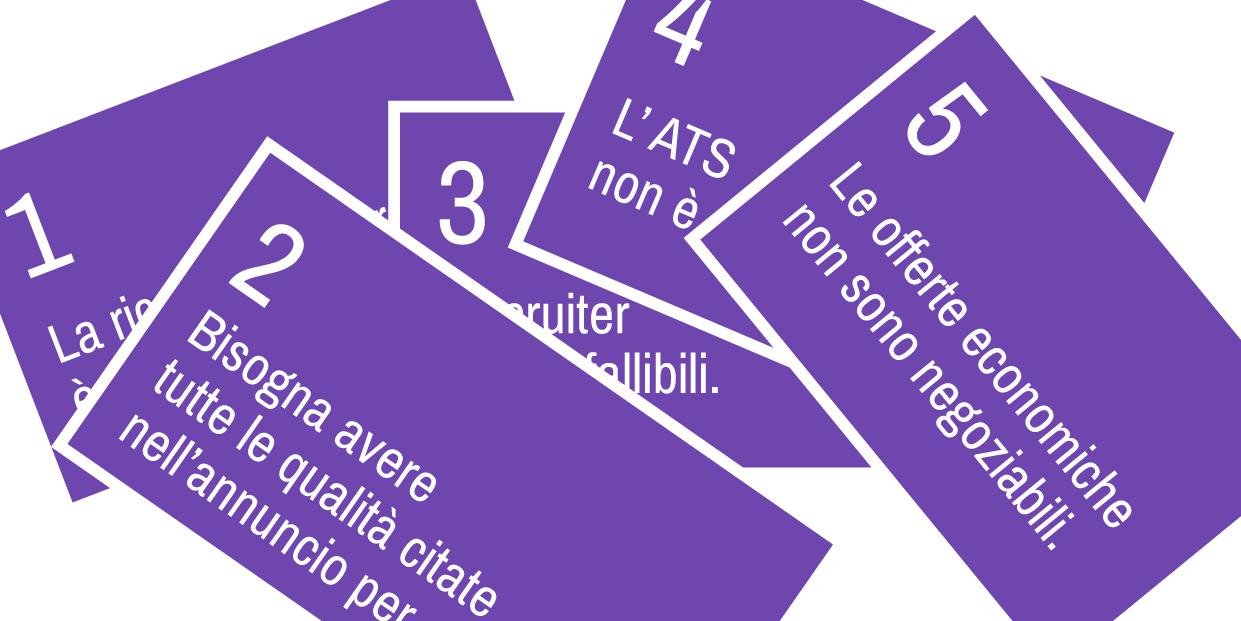 I 5 miti da sfatare sulla ricerca di lavoro