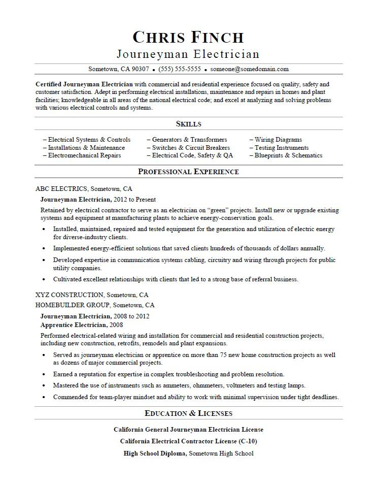 journeyman-electrician-resume-sample-monster