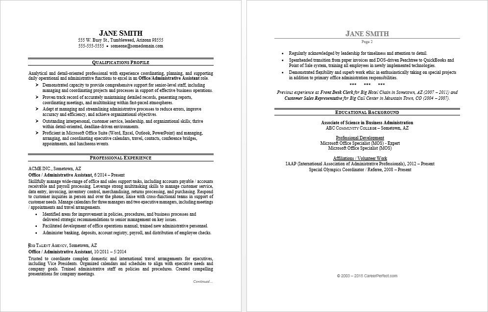 Office Administrator Resume Word Format : Admin Cv Templates In Microsoft Word Free Downloads : Highlight essential related skills like communication, typing, equipment handling and flexibility — anything that helps you for example: