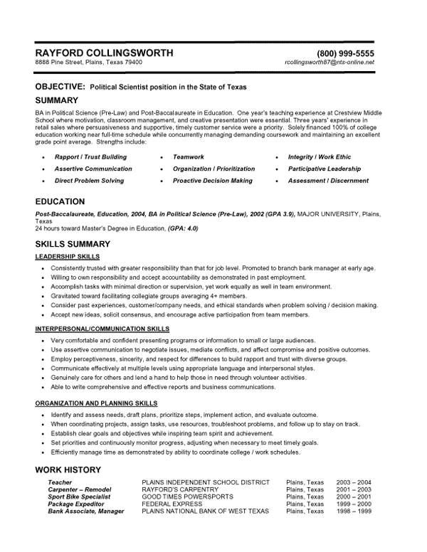 How To Format Your Resume Monster Ca