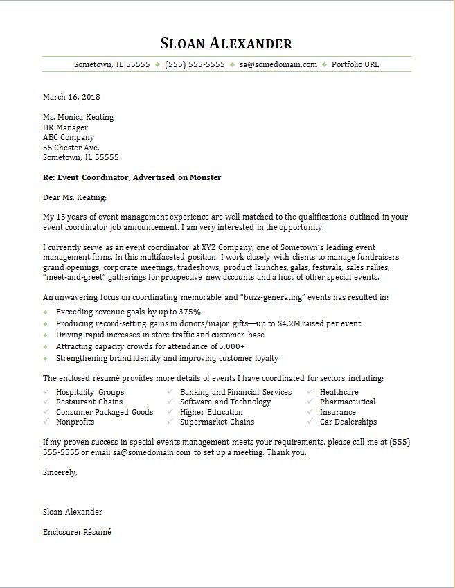 Change management facilitator cover letter March 2021