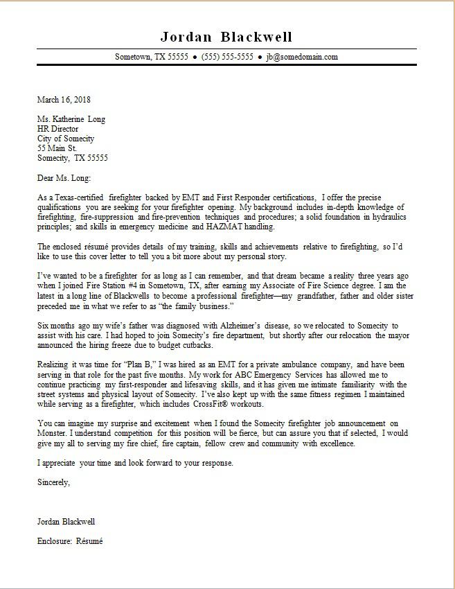 Firefighter Resume Cover Letter from coda.newjobs.com