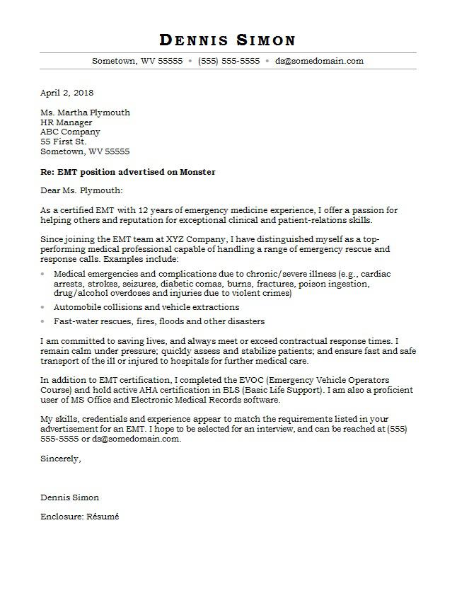 Sample Cover Letter Template Microsoft Word