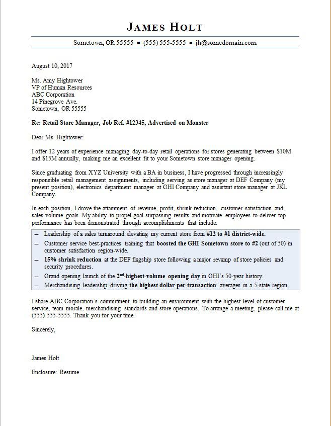 Retail Cover Letter Examples from coda.newjobs.com