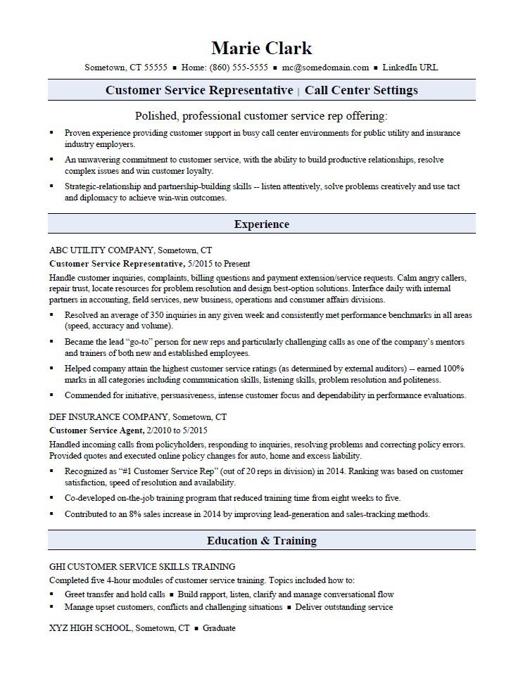 free downloads functional resume template customer service