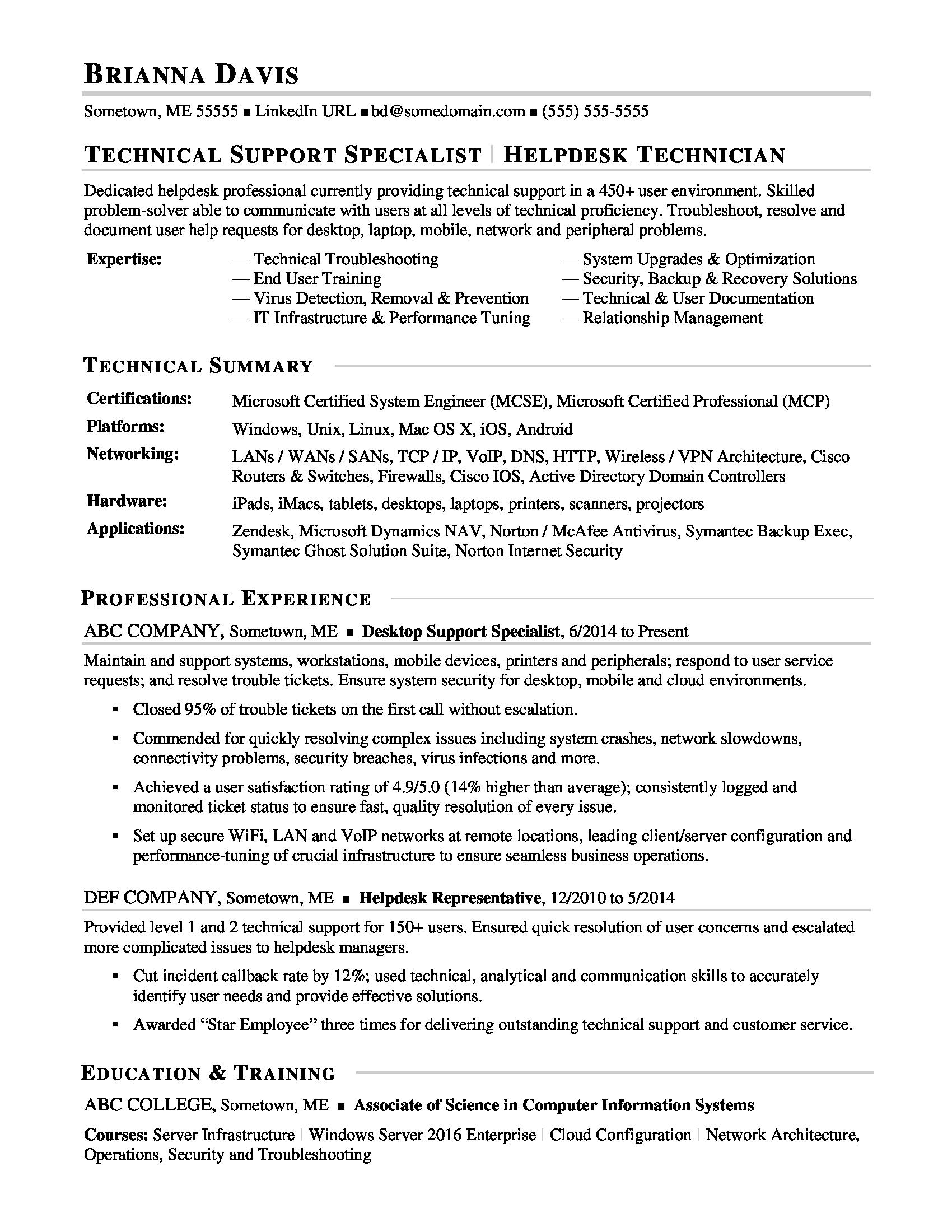 Front Desk Sample Resumes Remar