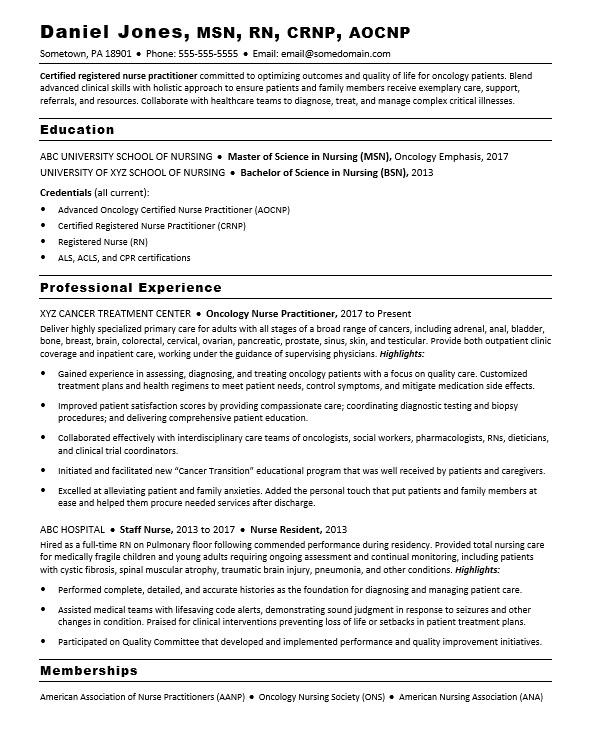 Nurse Practitioner Resume | Monster.com – Monster Jobs
