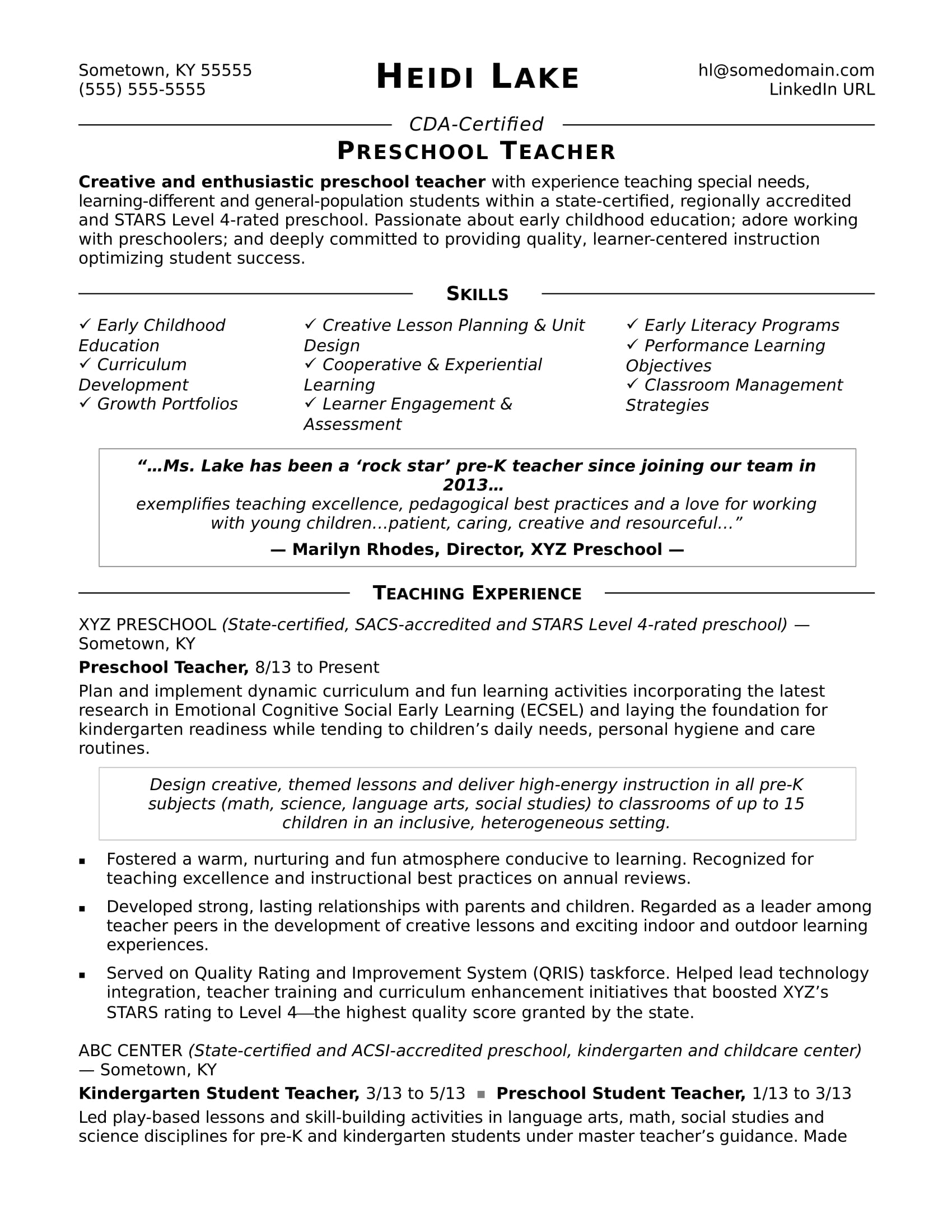 Resume Of Teacher Sample Grude Interpretomics Co